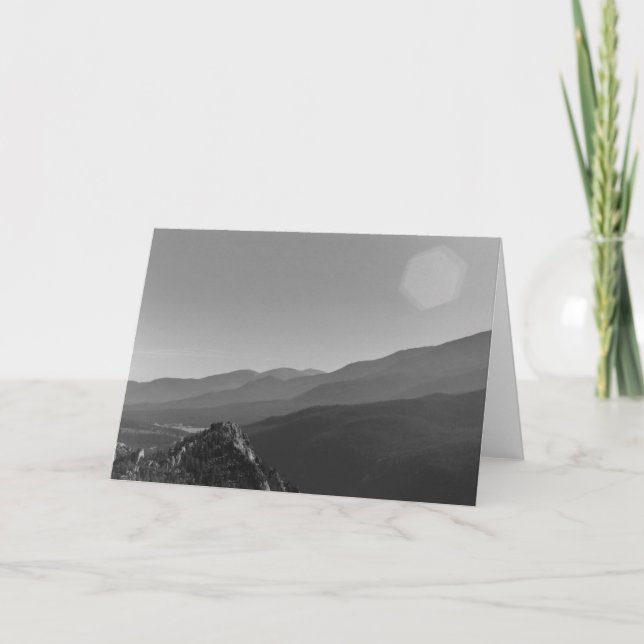 Cartão Lily Mountain View, greeting card by Mark Easton (Frente)