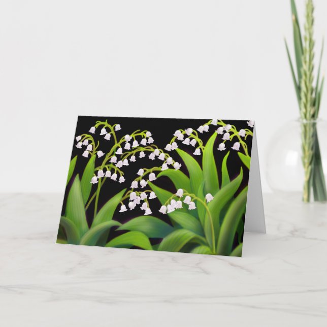Cartão Lily of the Valley Card (Frente)