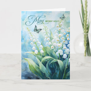 Cartão Lily of the Valley Garden for May Birthday