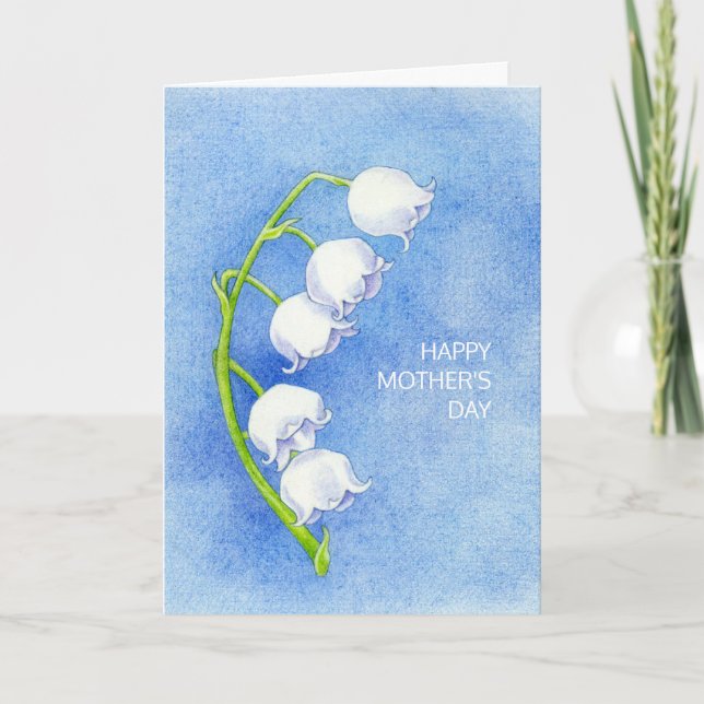 Cartão Lily of the Valley Mother's Day Card (Frente)