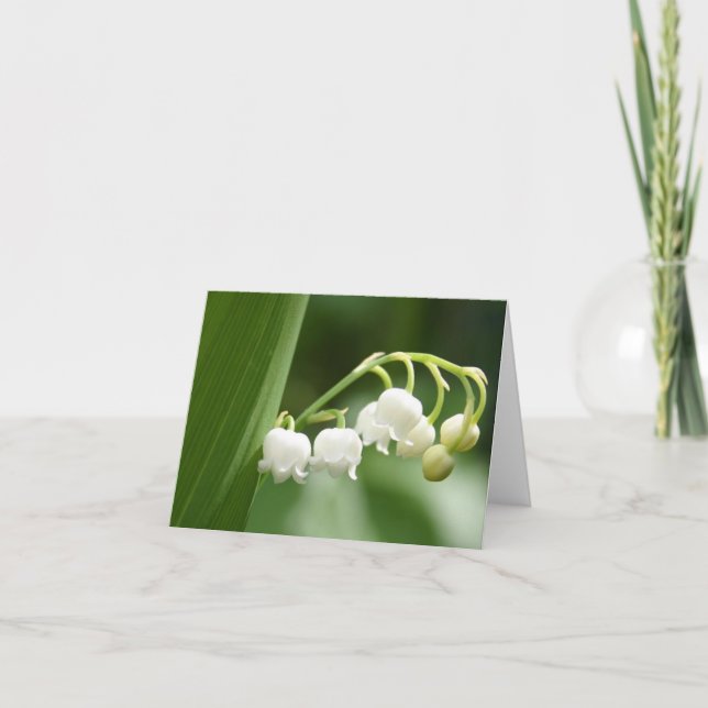 Cartão Lily of the Valley Note Cards (Frente)