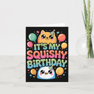 Cartão Lima de Aniversário Squishy Esquadrão Squishy Fofo