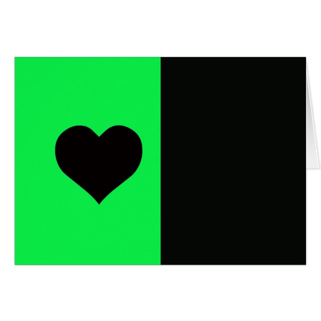 Cartão Limão E Coração Preto (Frente Horizontal)