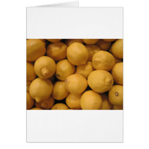 Cartão Limões Amarelos azedos