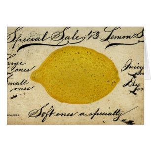 Cartão Limões especiais -1897