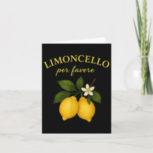 Cartão Limoncello Por Favor Camisas Italianas Para Divers
