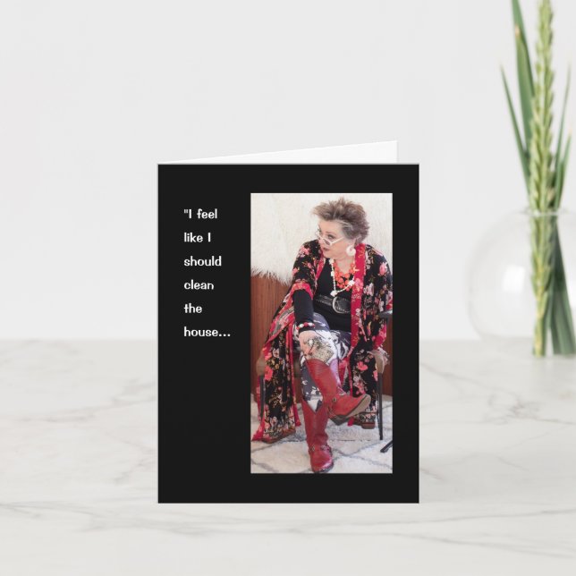 Cartão Limpar Casa ou Brincar no Jardim? (Frente)