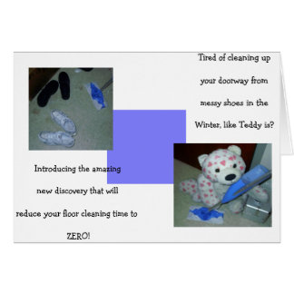 Cartão Limpeza do Urso Preguiçoso