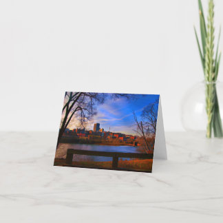 Cartão linchburg va céu azul