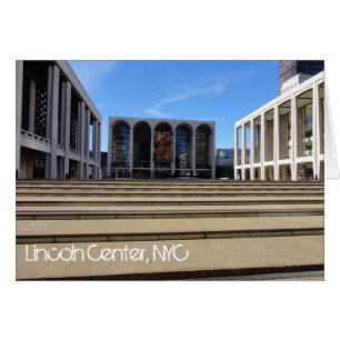 Cartão Lincoln Center Nova Iorque NYC superior oeste