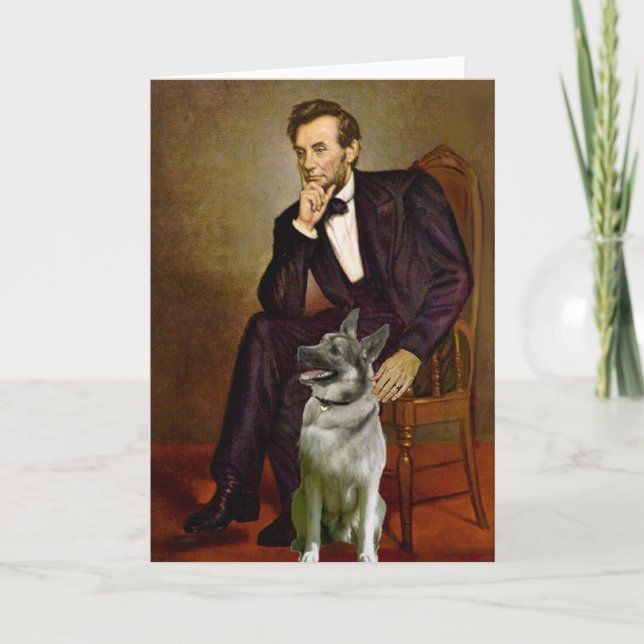 Cartão Lincoln - Norwegian Elkhound (Frente)