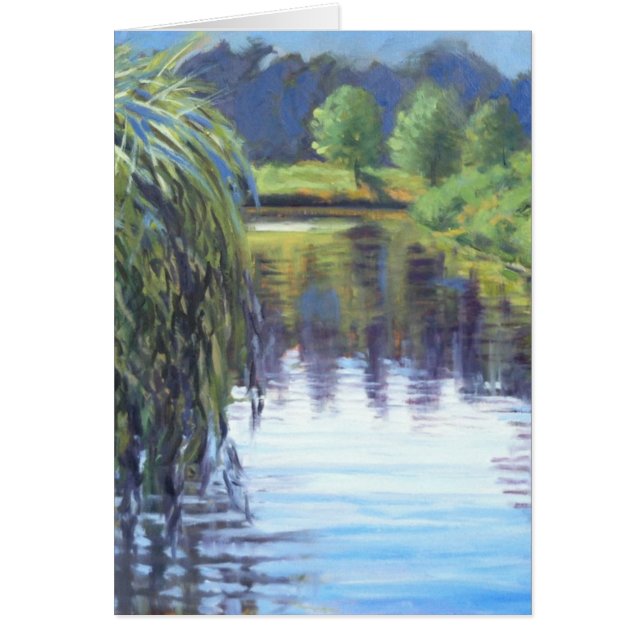 Cartão Linda cena em Rua Louis Forest Park (Frente)