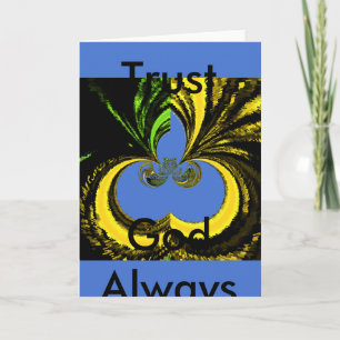 Cartão Linda e adorável Arte Amarela e Azul na África do 