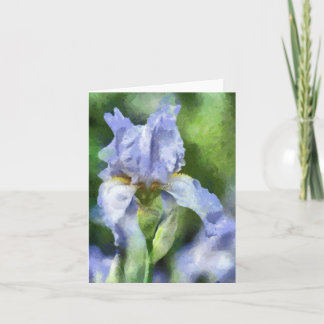 Cartão Linda Íris Roxa Notecard