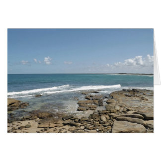 Cartão Linda linha costeira Rocky
