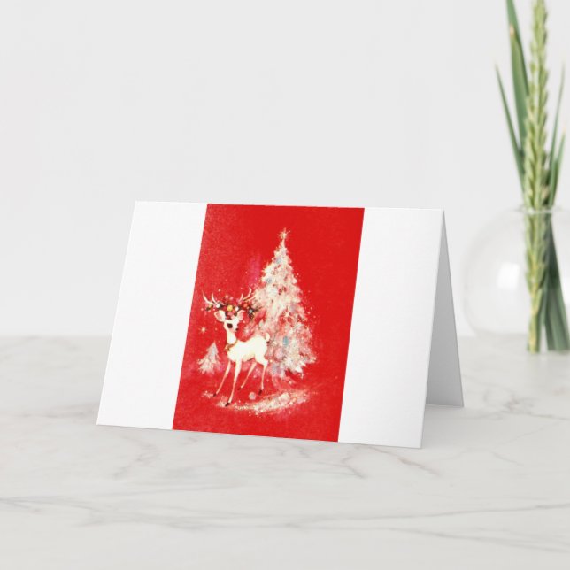 Cartão Linda Meio século de Vintage. (Frente)