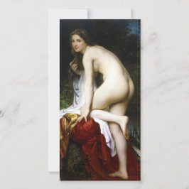 Cartão Linda mulher Bather (de Bouguereau)