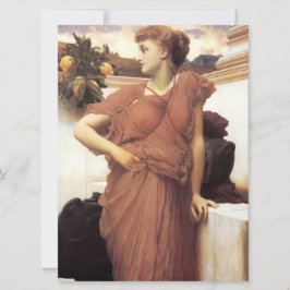 Cartão Linda mulher por uma fonte (Frederic Leighton)