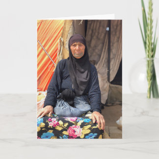 Cartão Linda mulher síria