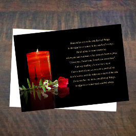 Cartão Linda Simpatia Lembrança Vela Rosa Oceano