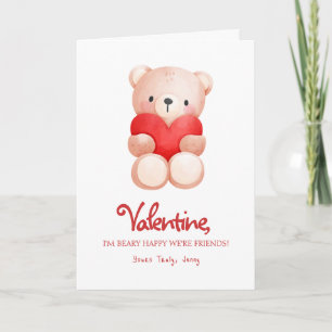 Cartão Lindo Beary Feliz Dia dos Namorados