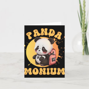 Cartão Lindo Chibi Kawaii Panda Nome Ano Escolar Nas Cost