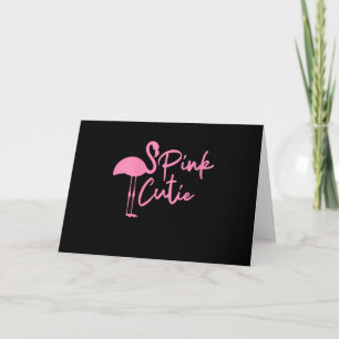 Cartão Lindo Flamingo Rosa Feminino Rosa Fofo Flaming