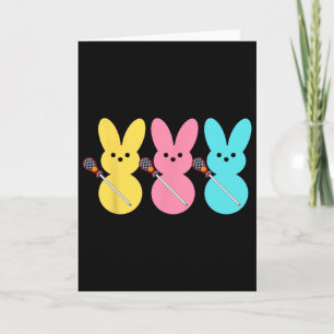 Cartão Lindo jogador de Lacrosse Bunny Kids Meninos Pásco