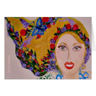 Cartão Lindo no verde