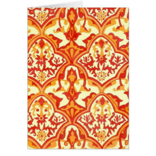 CARTÃO LINDO PADRÃO - VERMELHO E LARANJA