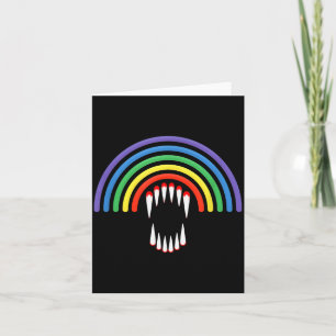 Cartão Lindo Vamre Lgbt Lgbt Halloween Fantasma Arco-íris