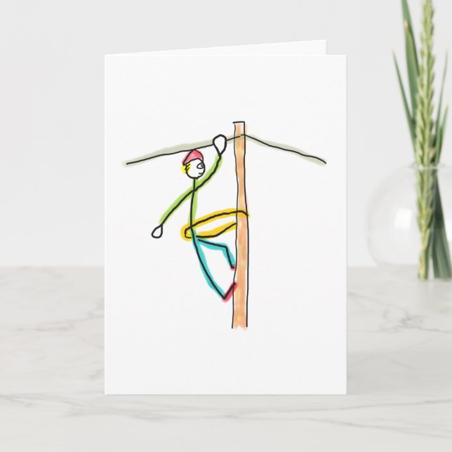 Cartão Lineman Stickman (Frente)