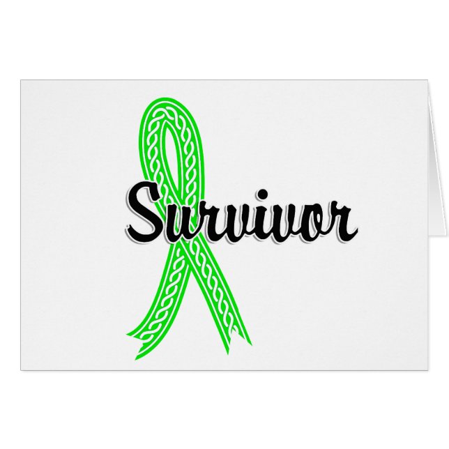 Cartão Linfoma do sobrevivente 17 (Frente Horizontal)