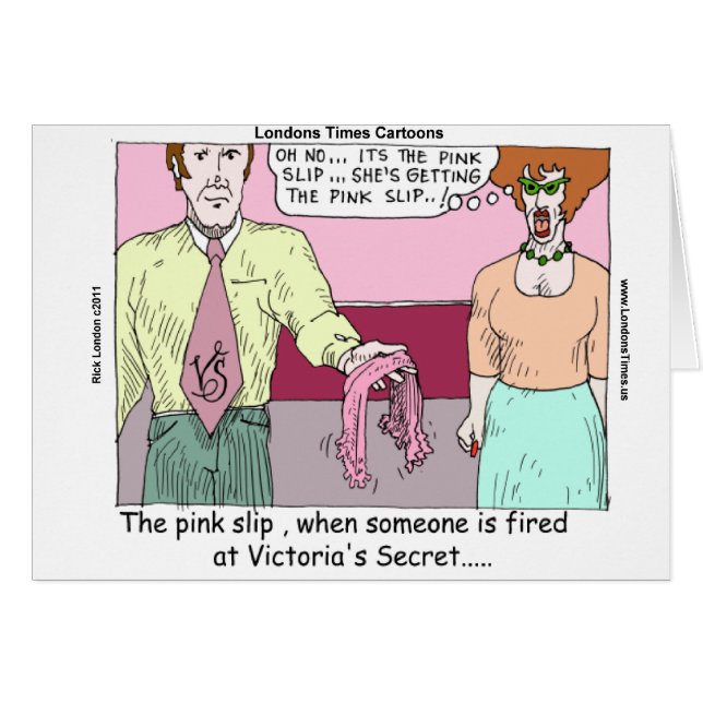 Cartão Lingerie Compra Pink Slip Funny Oferta Camisetas C (Frente Horizontal)