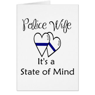 Cartão linha azul corações