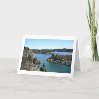 Cartão linha costeira superior