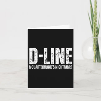 Cartão Linha D A Quarterbacks de futebol Lineman T