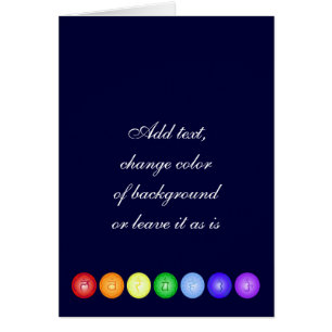 Cartão Linha de 7 Chakras