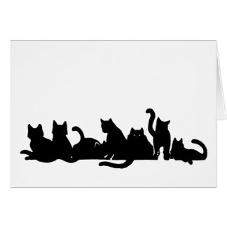 Cartão Linha do gatinho