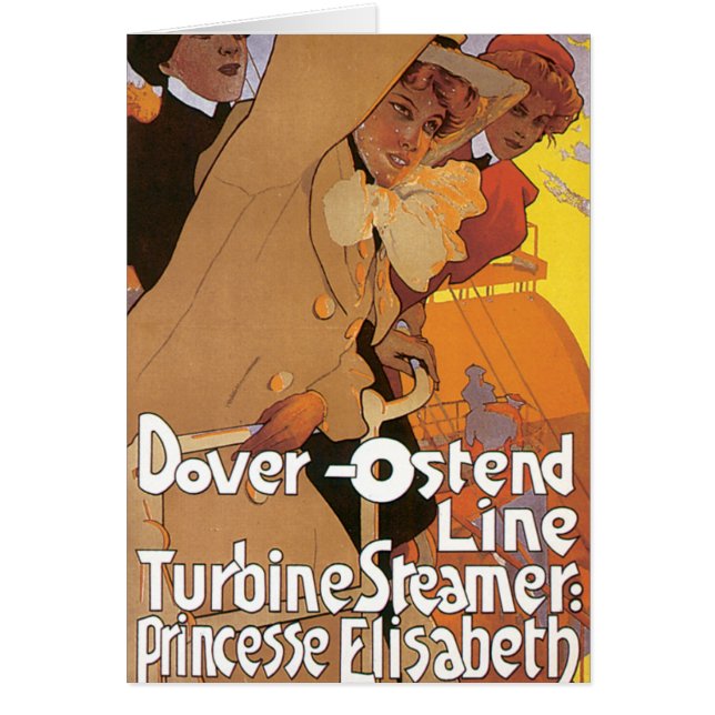 Cartão Linha Dover-Ostend (Frente)