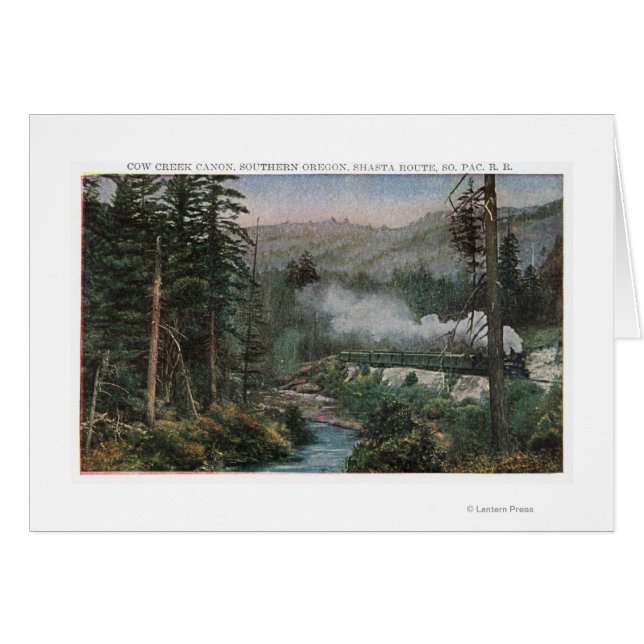 Cartão Linha férrea do Pacífico Sul (Frente Horizontal)