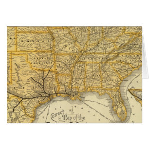 Cartão Linha ferroviária, navio a vapor Sociedade do Pací