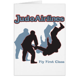 Cartão Linhas aéreas do judo