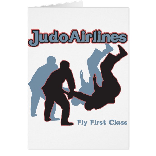 Cartão Linhas aéreas do judo (Frente)