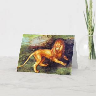 Cartão Lion - Albrecht Durer - c1494