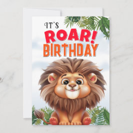 Cartão Lion Birthday
