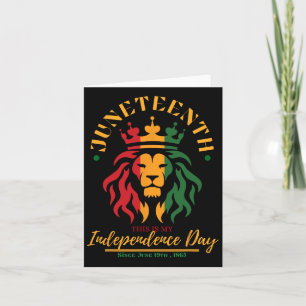 Cartão Lion Design da Décima Junta Liberdade, Independênc