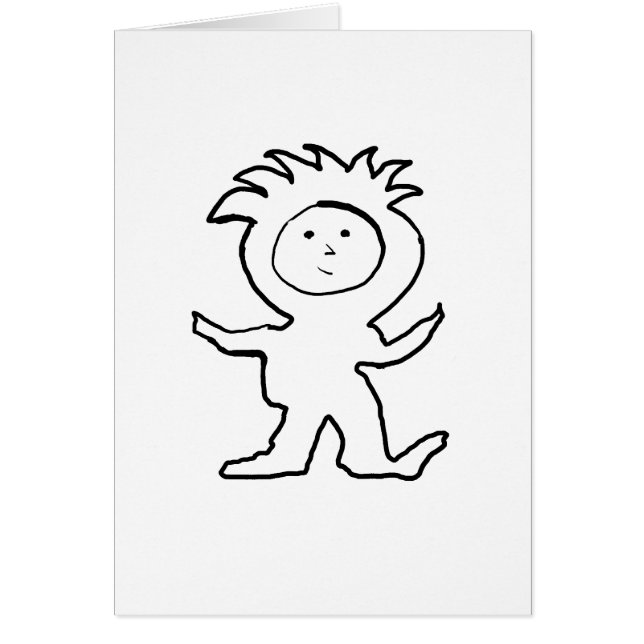 Cartão Lion Jammies Kid (Frente)