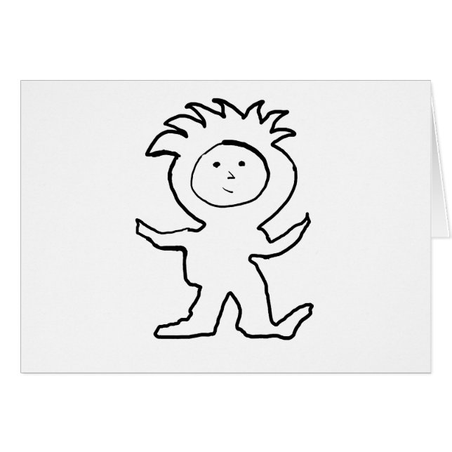 Cartão Lion Jammies Kid (Frente Horizontal)