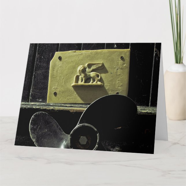 Cartão LION OF VENICE Jumbo Greeting Card (Frente)